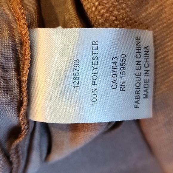 Joie brown v-neck satin feel flowy top 3X - Picture 9 of 11